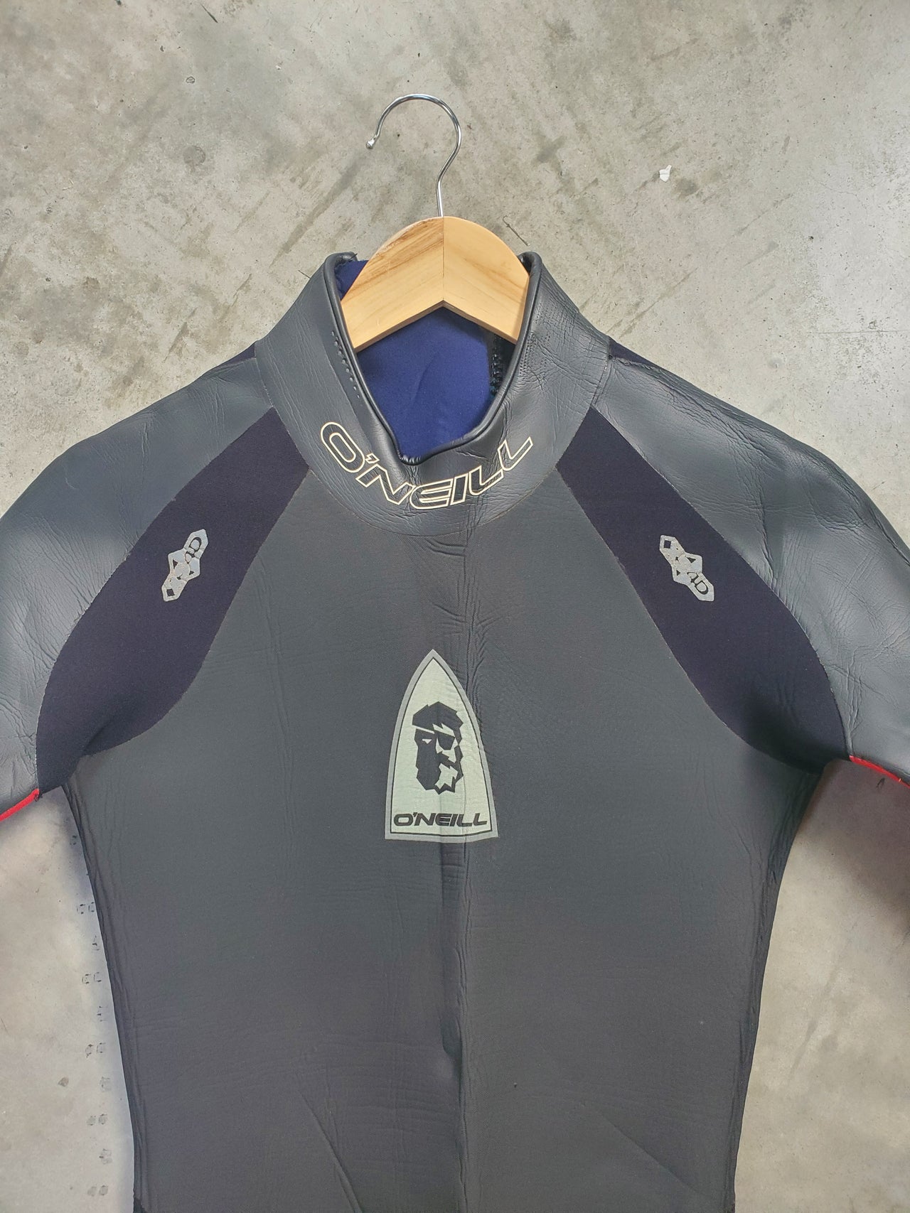 O'Neill Red & Black Wetsuit With Back Zip