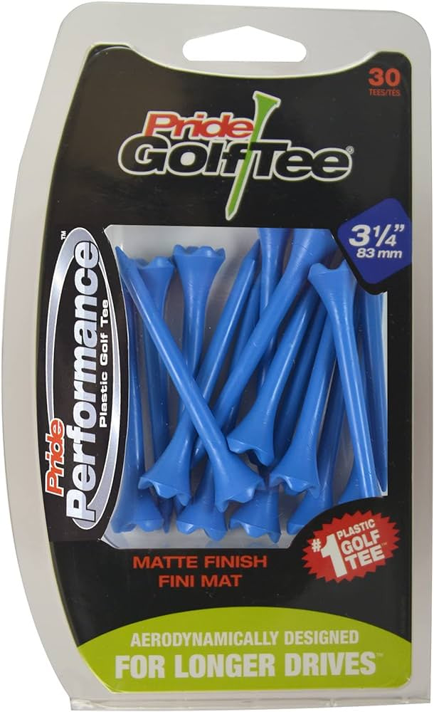 Pride Performance 3 1/4" Plastic Golf Tee -Blue