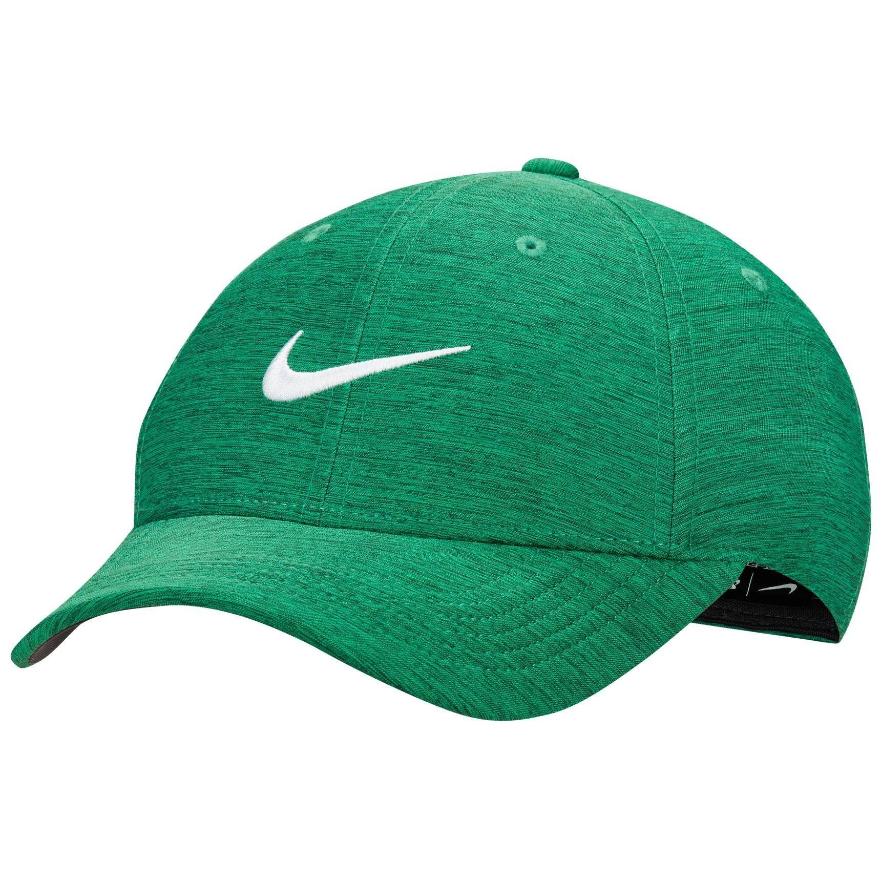 *New* Nike Mens Dri-Fit Structured Heathered Adjustable Green and White  Golf Cap Large/Extra Large Cap Recreation Station NZ