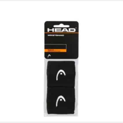 *New* HEAD Black 2.5" 2 Pack Wristband