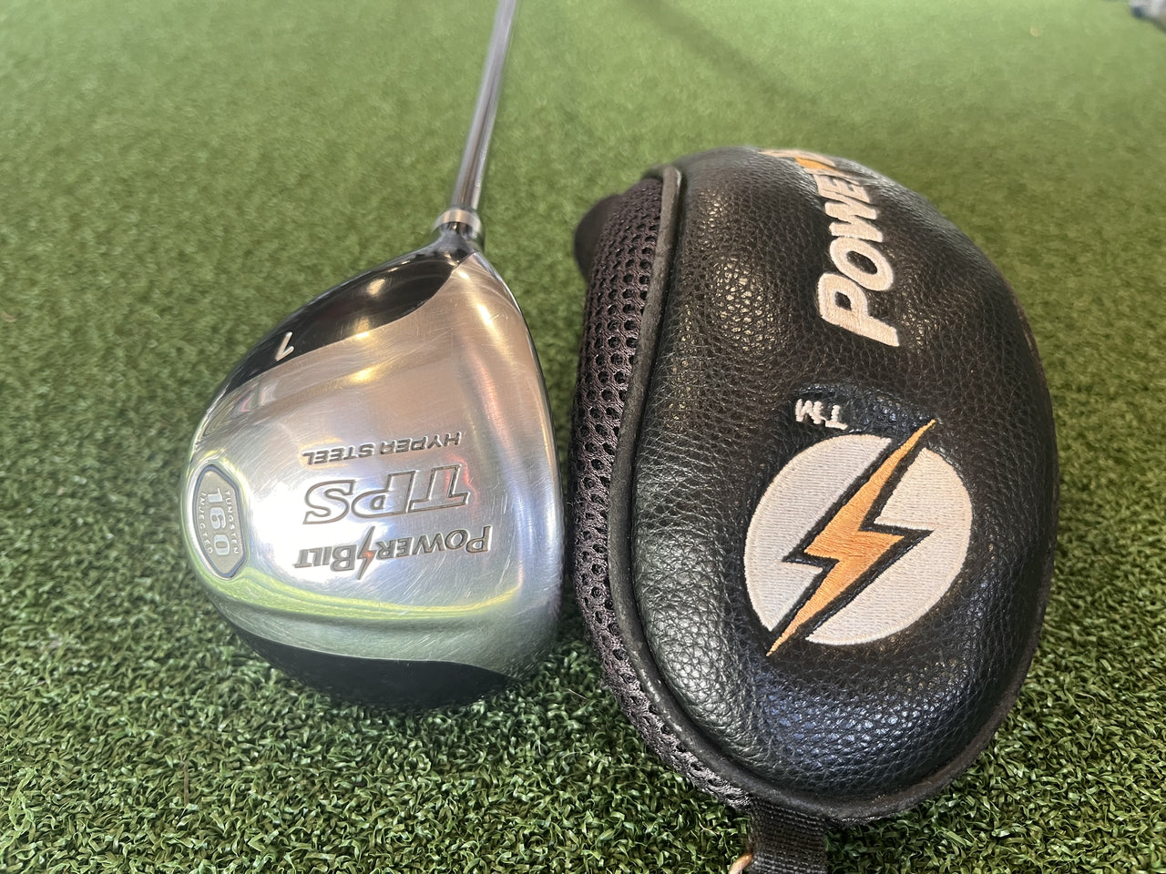 PowerBilt TPS Hyper Steel Left Handed 7 Wood With Headcover