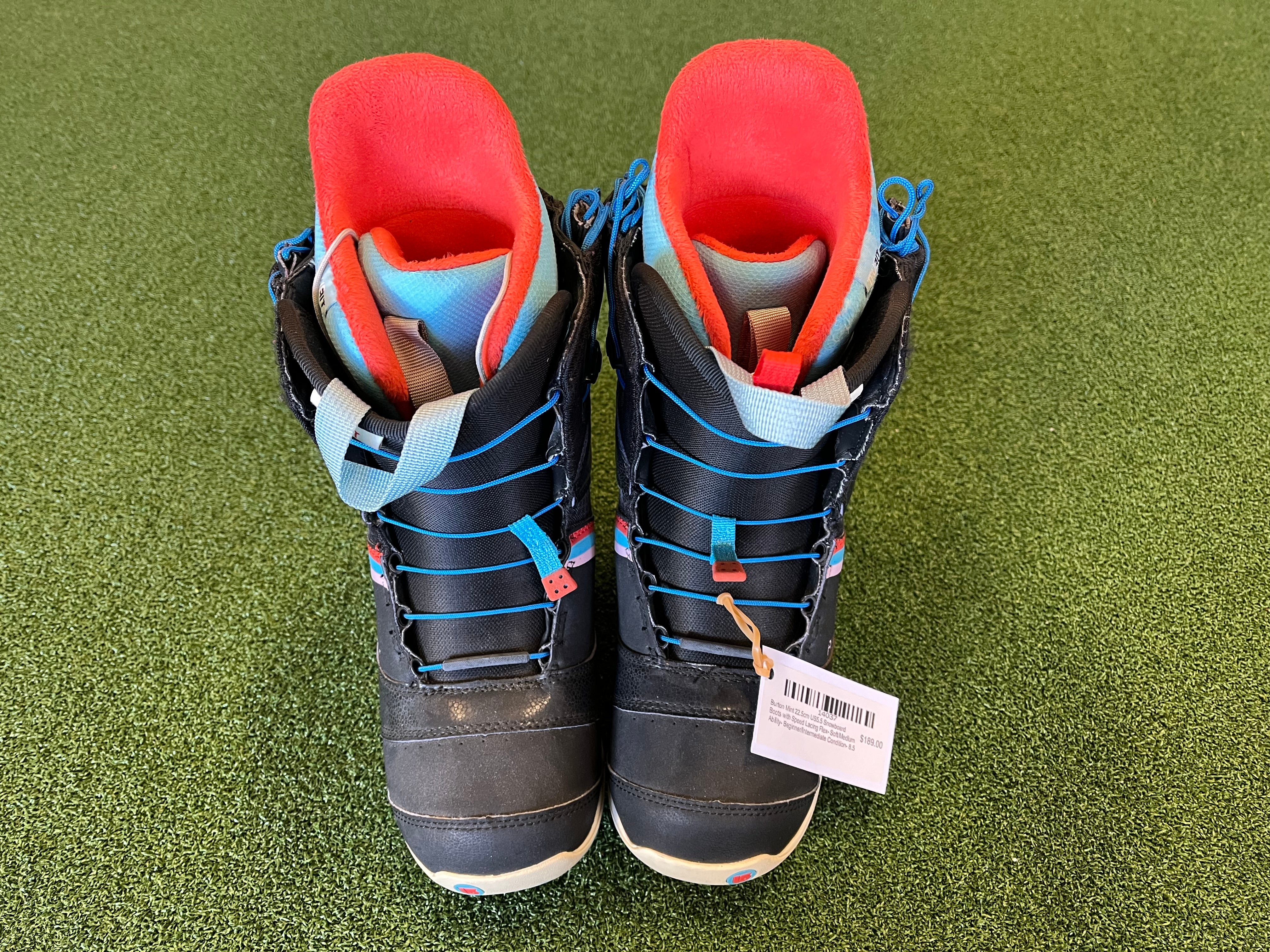 Burton Mint 22.5cm US5.5 Snowboard Boots with Speed Lacing *Excellent