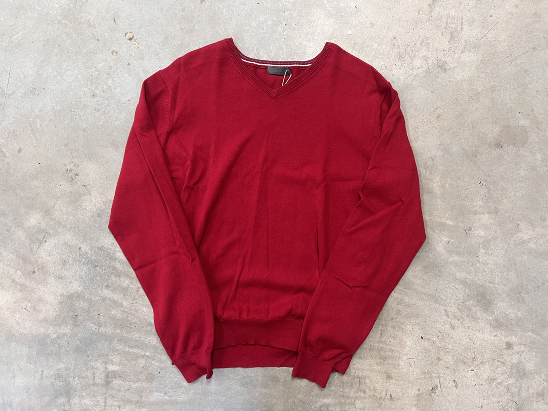*New* Cross Sportswear Mens Rumba Red Classic V-Neck