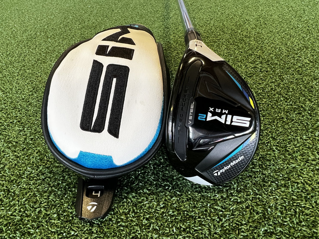 2021 TaylorMade Sim 2 Max 22° 4 Hybrid With Headcover *Excellent Condition*