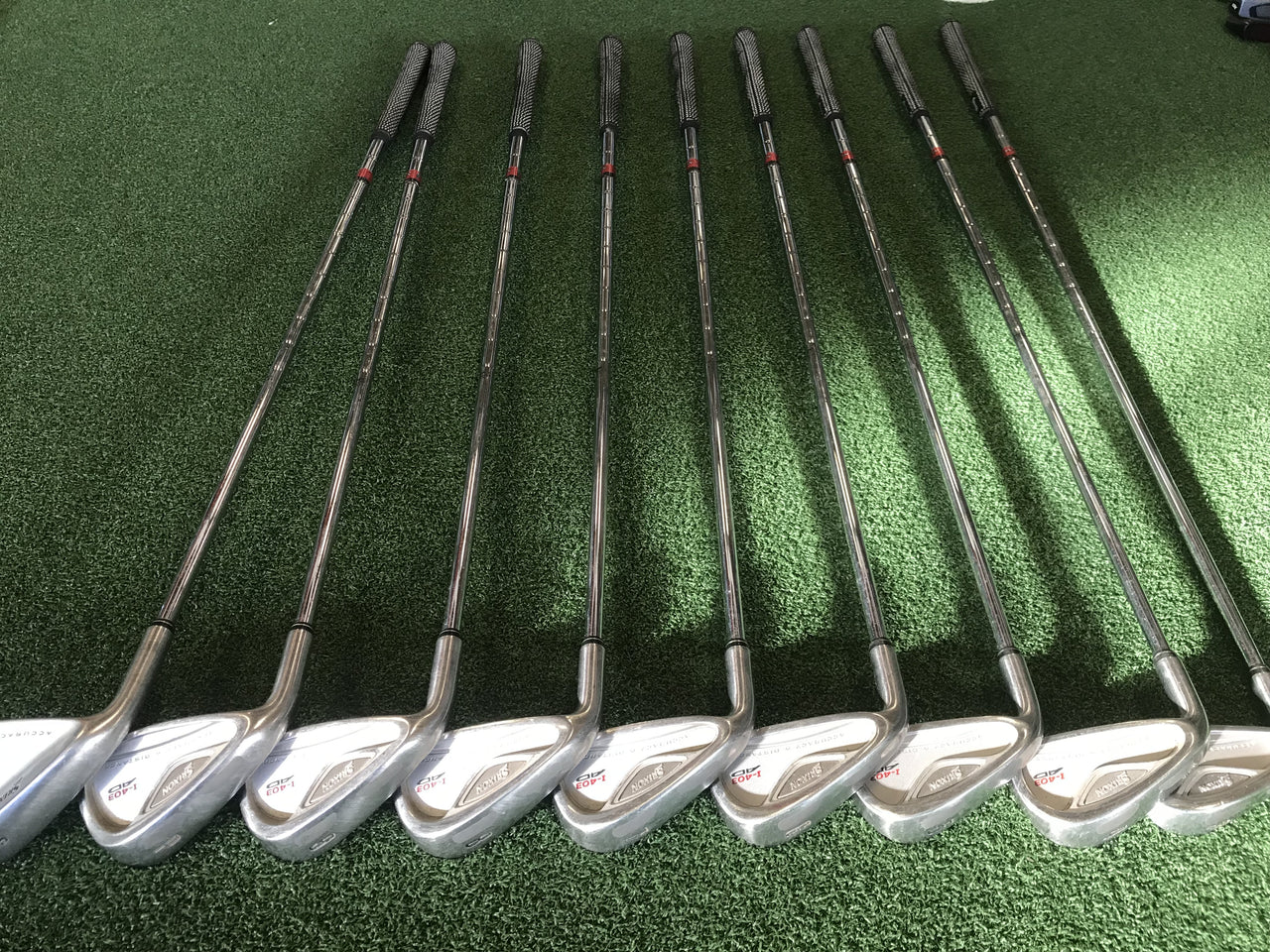 2005 Srixon I-403 AD 3-9, Pw, Sw Left Handed Iron Set
