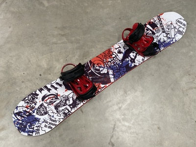 Elan Spike 154cm Mens Twin Snowboard With Bindings *Excellent Conditio