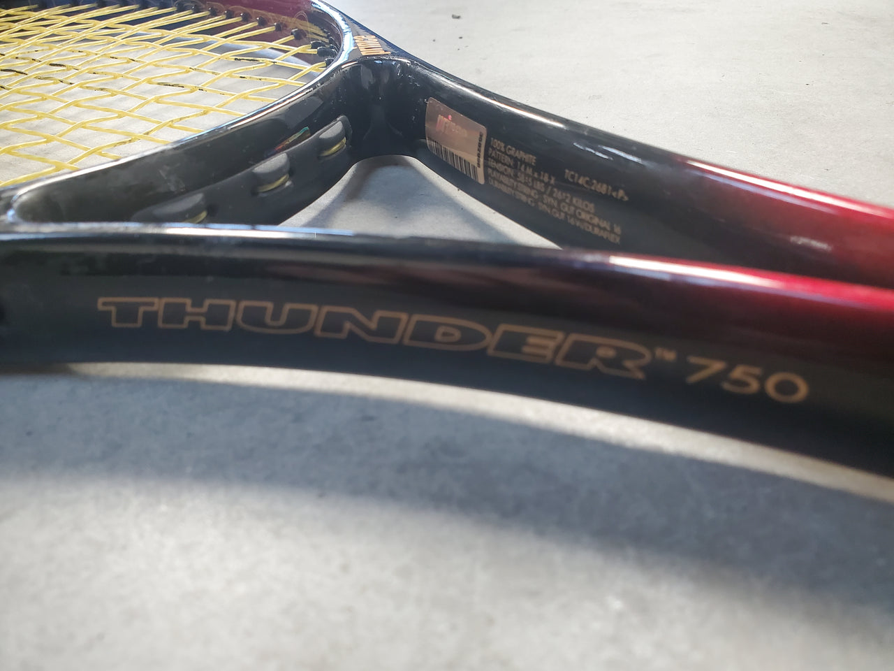 Prince Thunder 750 Tennis Racket With Bag