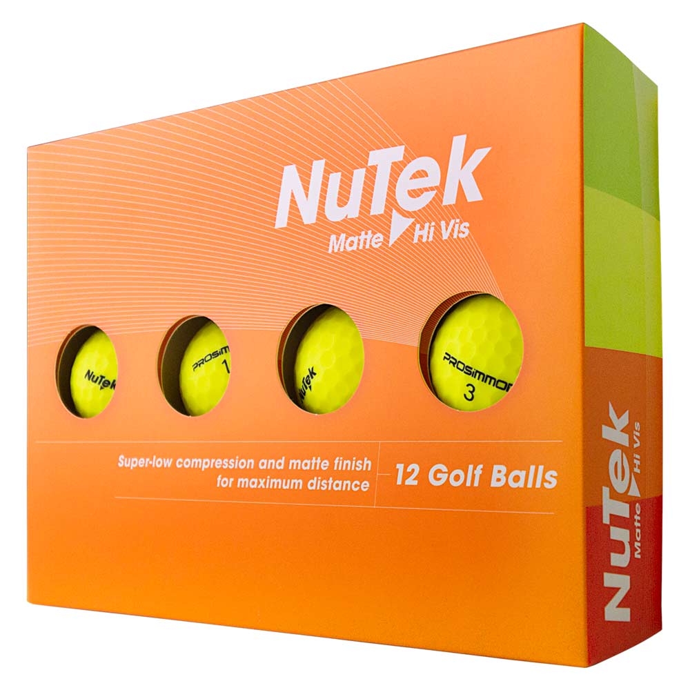 *New* Prosimmon Nutek Matte Hi-Vis 12 Pack Golf Balls