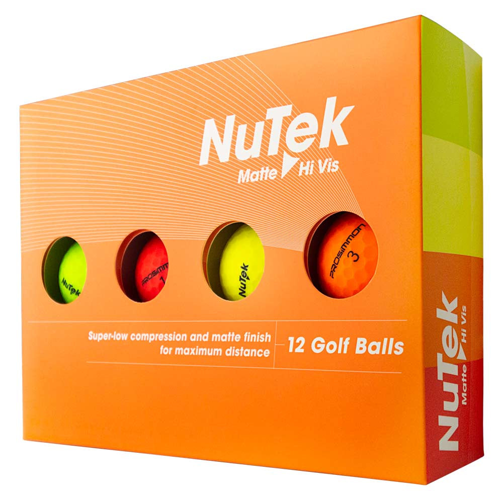 *New* Prosimmon Nutek Matte Hi-Vis 12 Pack Golf Balls