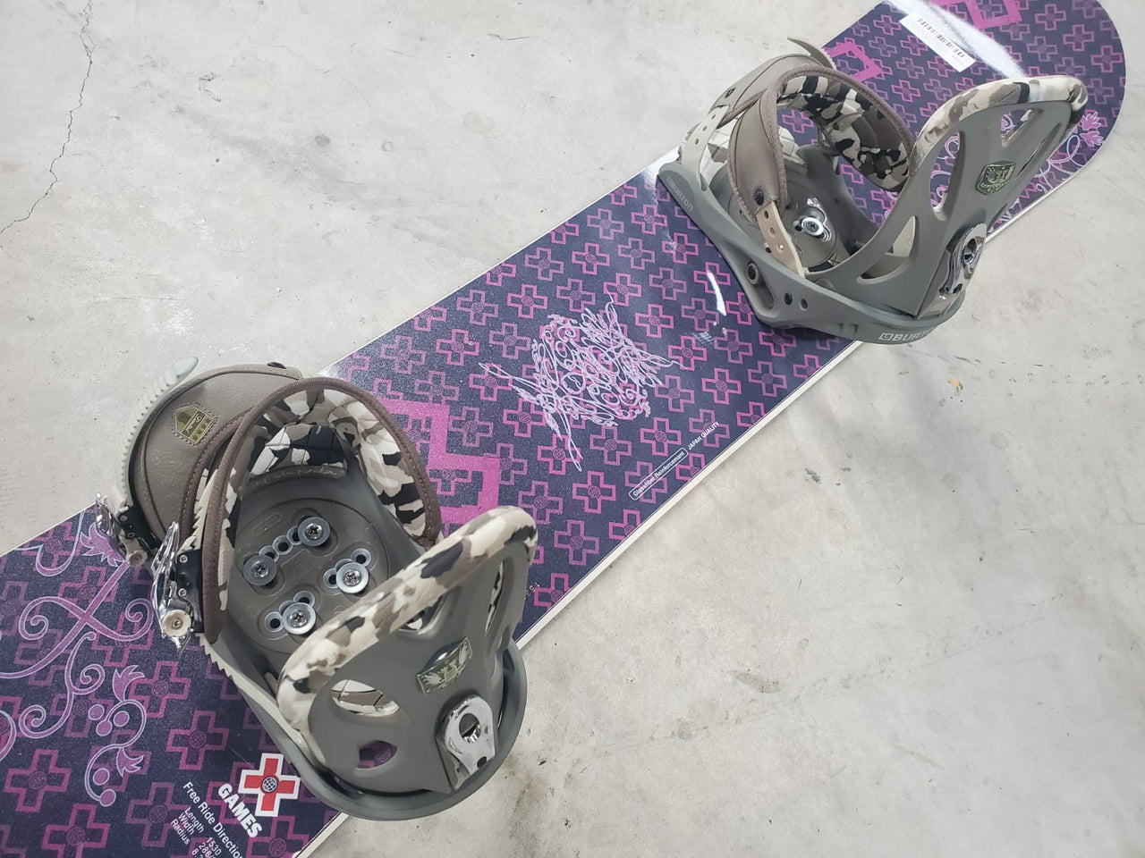 X-Games Ladies  153cm Snowboard With Bindings *Excellent Condition*