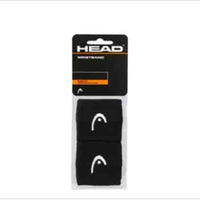 *New* HEAD Black 2.5" 2 Pack Wristband