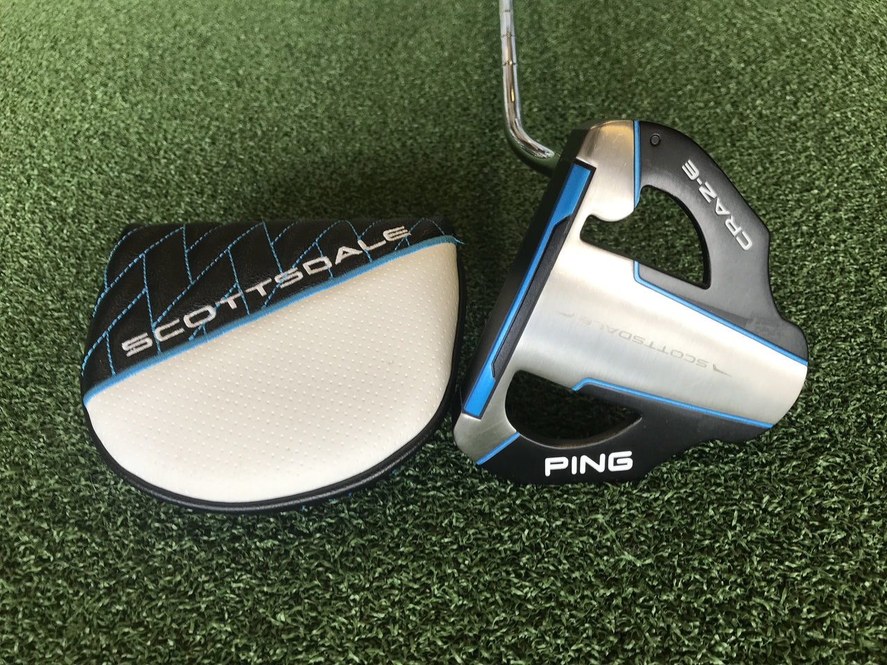 Ping Scottsdale Craz-E CB 37" Putter With Headcover *Like New*