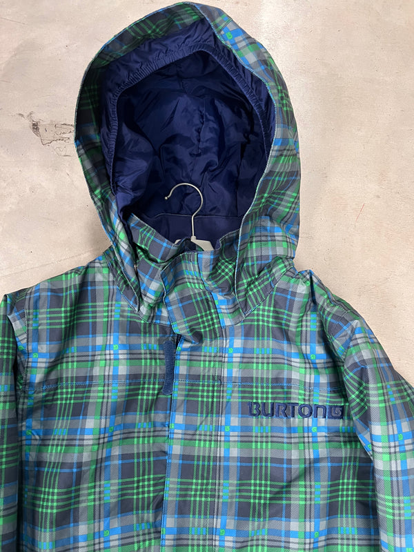 Burton Dry Ride Tartan Snow Jacket Size Junior XL *Like New*