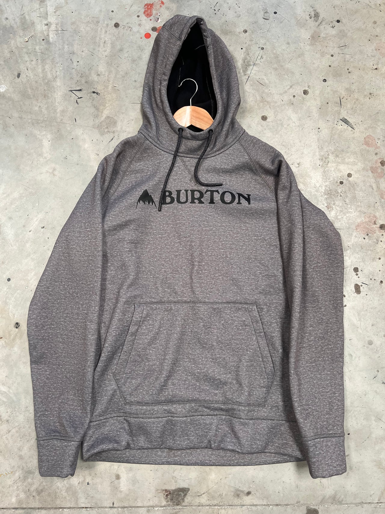 Burton Grey Mens Hoodie Size- Medium *Like New*