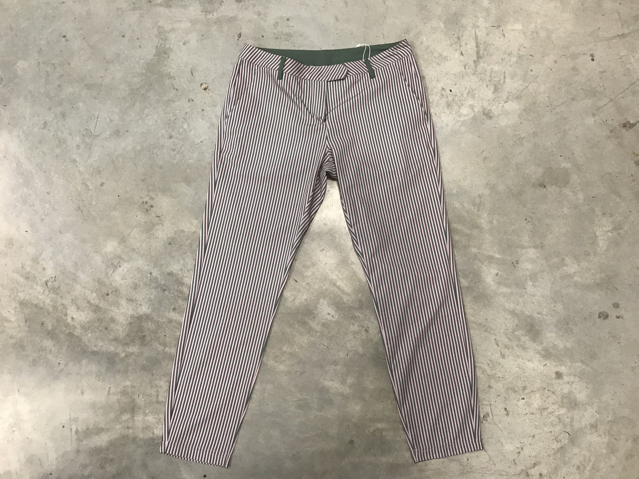 *New * Cross Sportswear Womens Blossom Green Stripe Pants Size- Medium