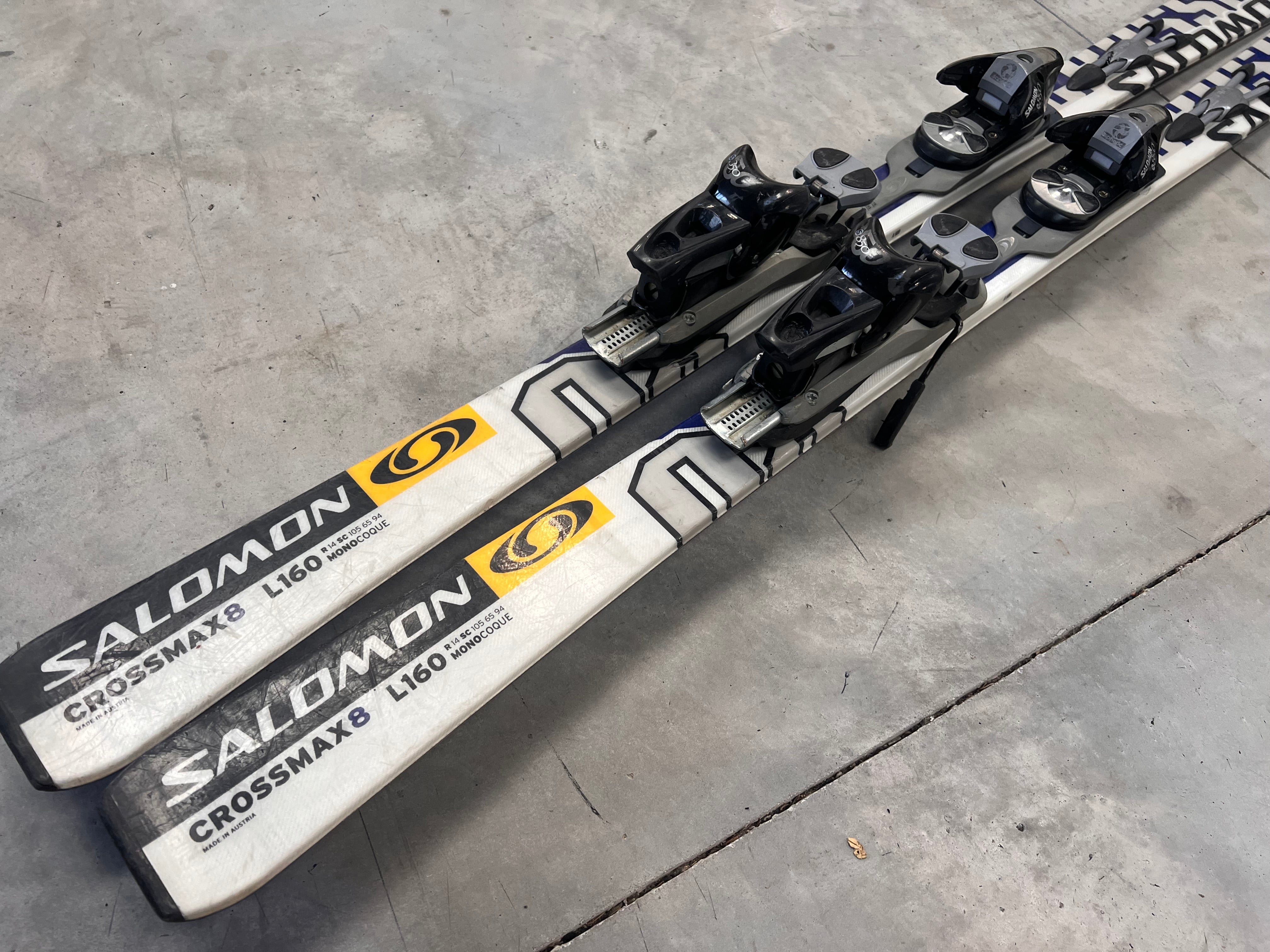 2002 Salomon Cross Maxx 8 160cm Skis Style- All Mountain Shape