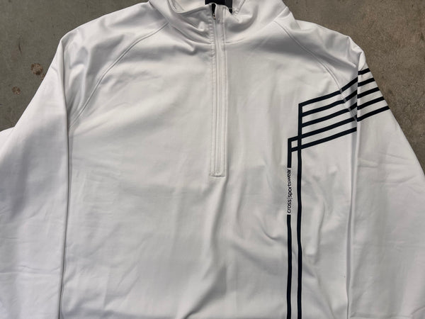 *New* Cross Sportswear Mens White Line T-Neck Jacket