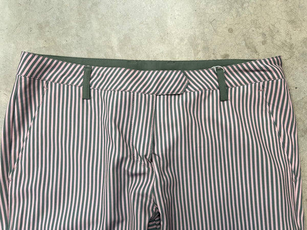 *New * Cross Sportswear Womens Blossom Green Stripe Pants Size- Medium