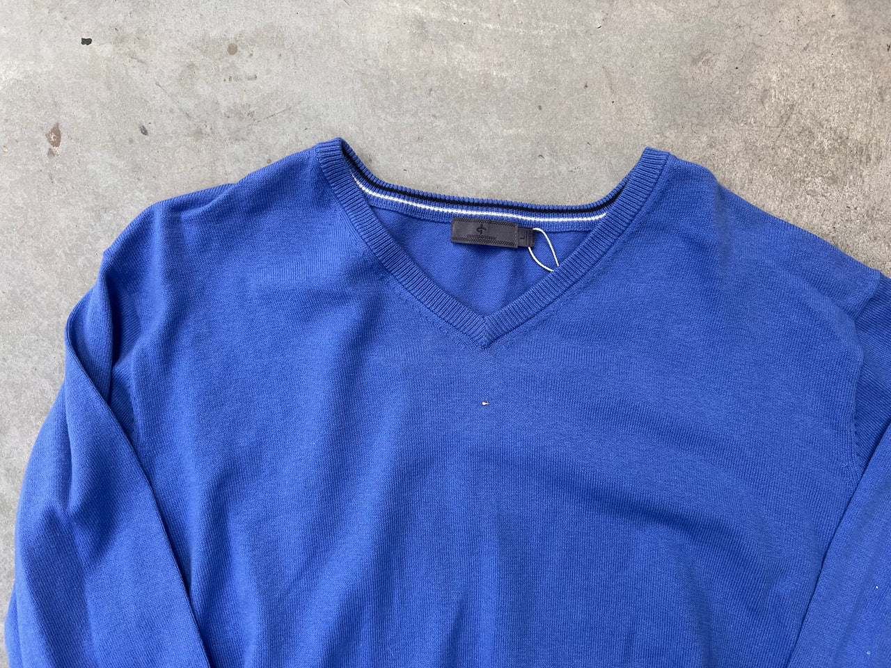 *New* Cross Sportswear Mens Amparo Blue Classic V-Neck