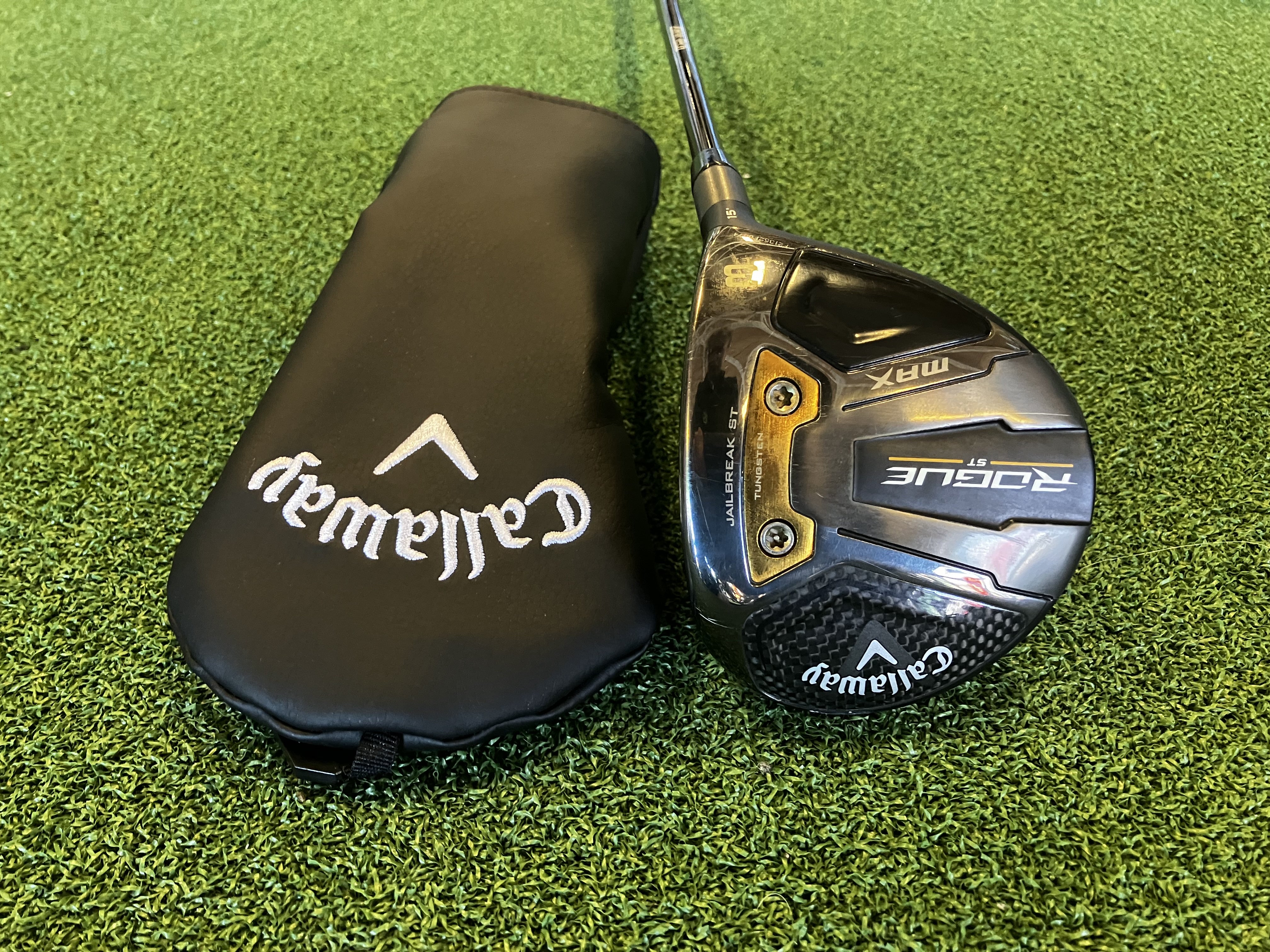 2022 Callaway Rogue ST Max 15° 3 Wood With Headcover