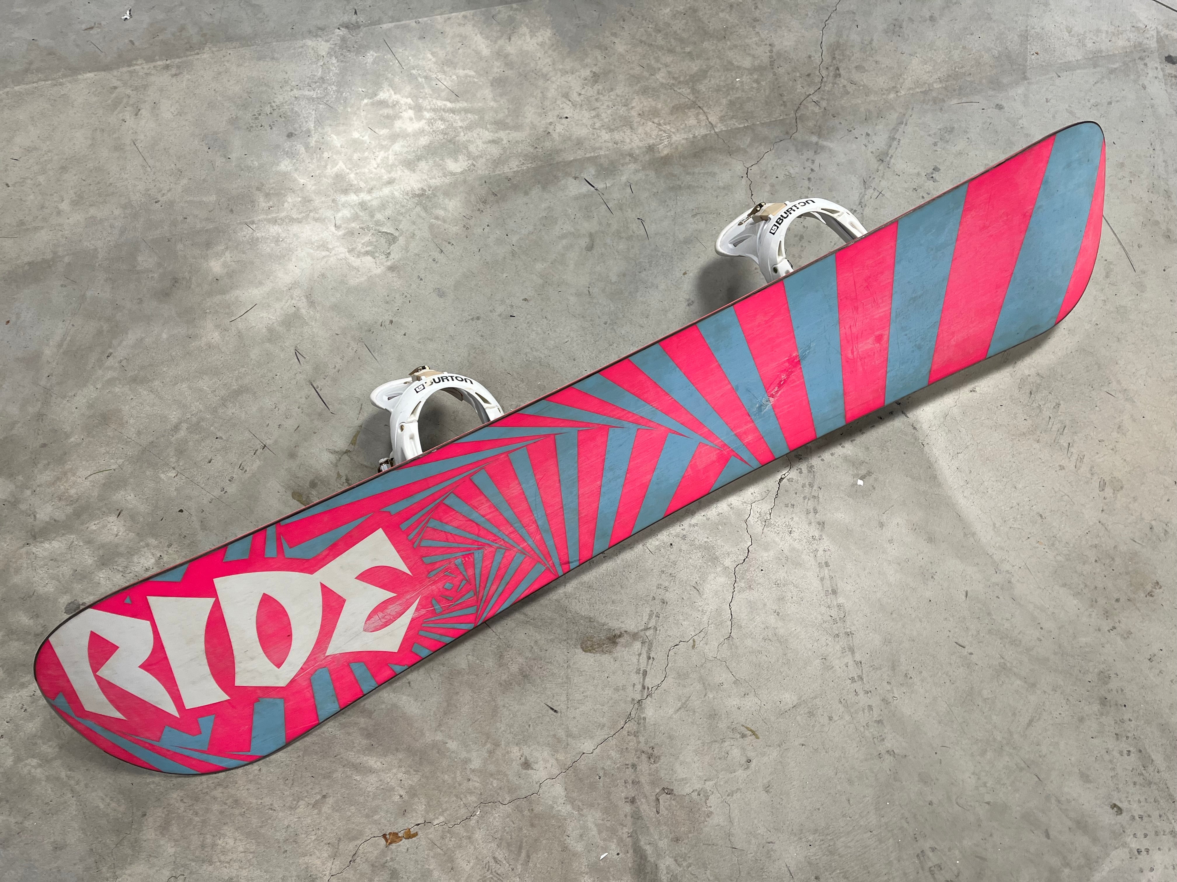 Ride DH 157cm Snowboard with Burton Bindings