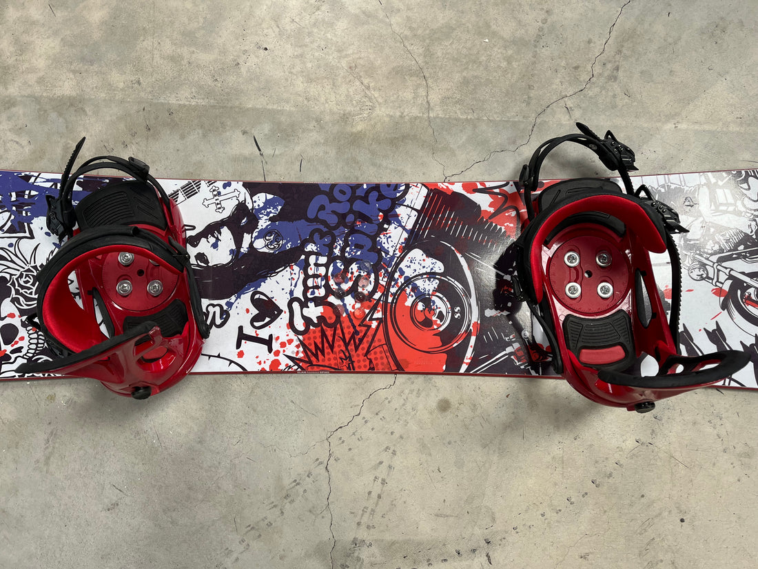 Elan Spike 154cm Mens Twin Snowboard With Bindings *Excellent Condition*