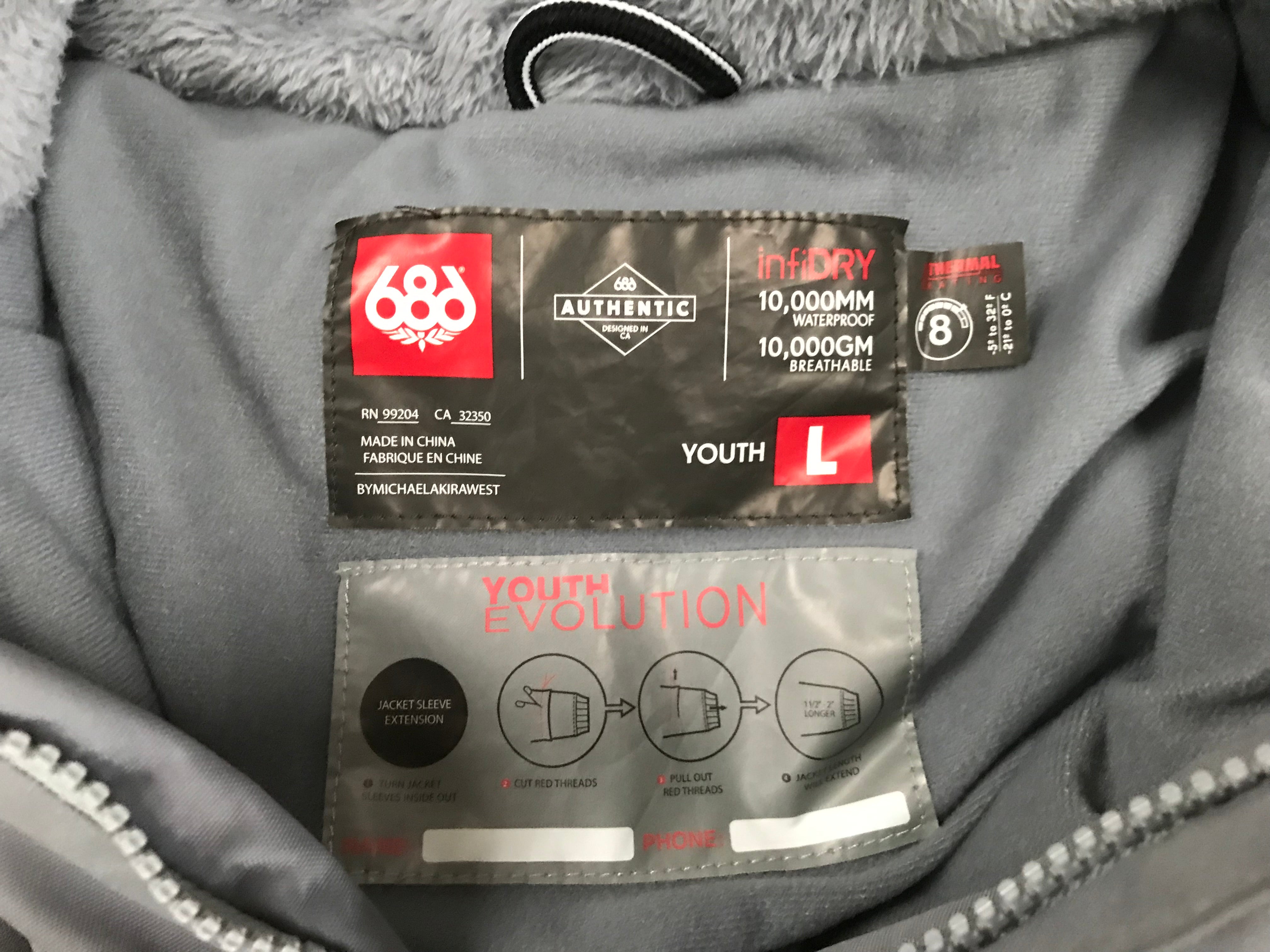 686 Youth Snow Jacket *Excellent Condition*