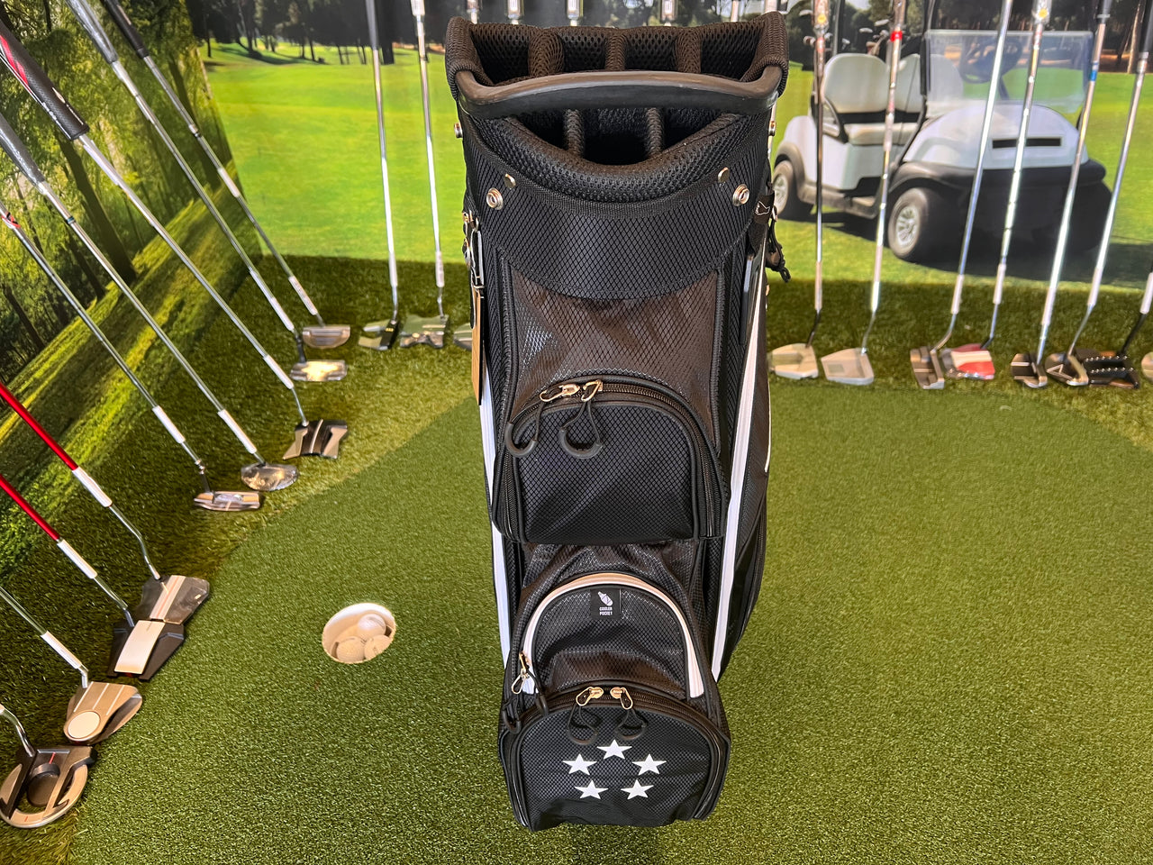 *New* Black USC 14-Way Cart Bag