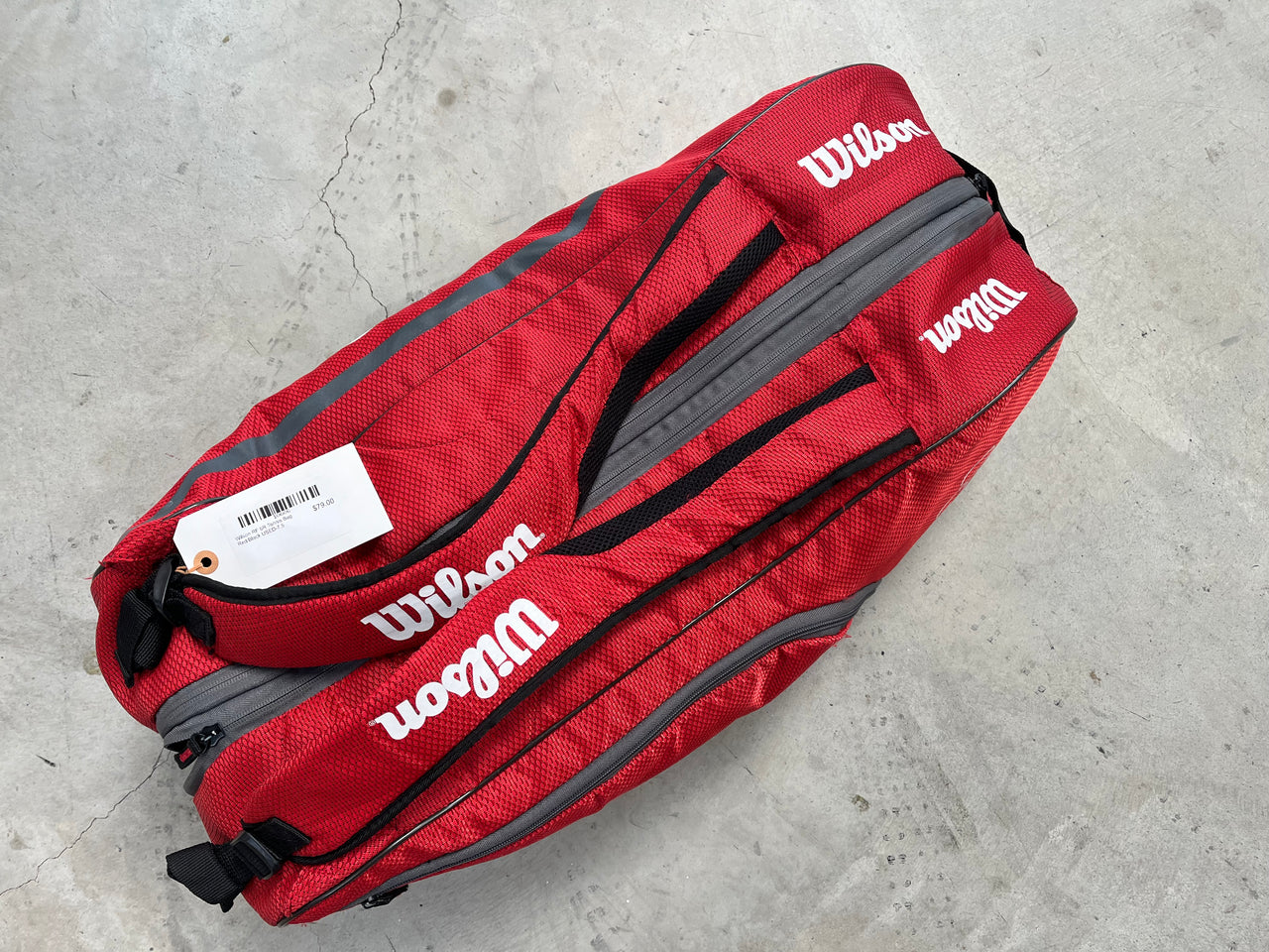 Wilson RF 6R Tennis Bag Red/Black