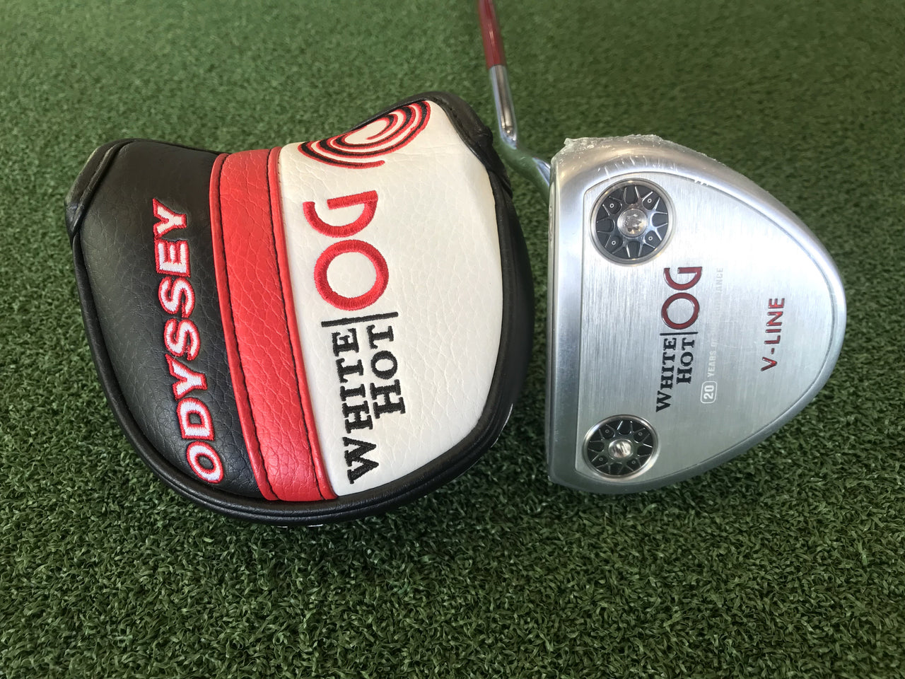 *New* 2021 Odyssey White Hot OG Stroke Lab V-Line 34" Putter With Headcover