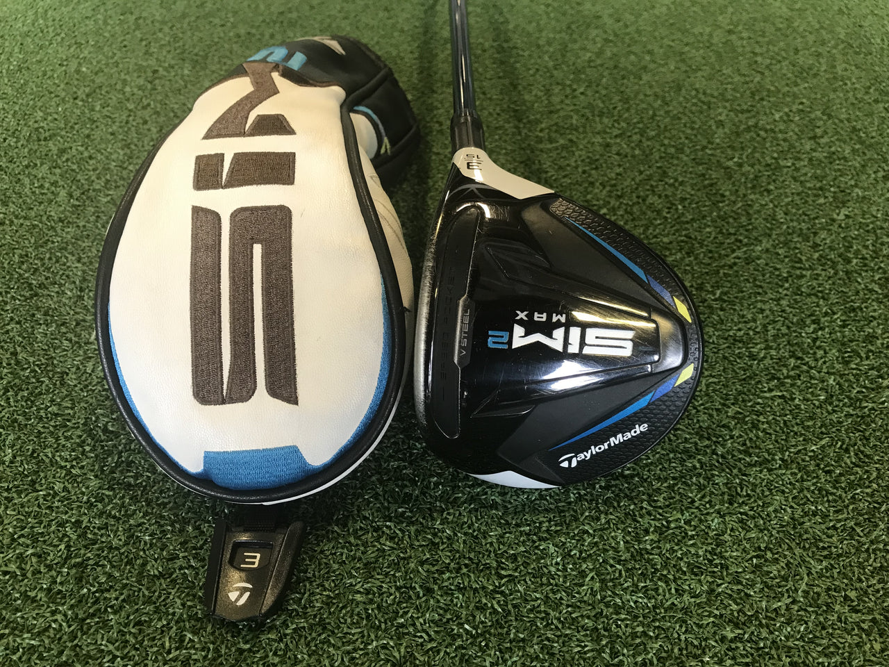 2021 TaylorMade Sim 2 Max 15° 3 Wood With Headcover