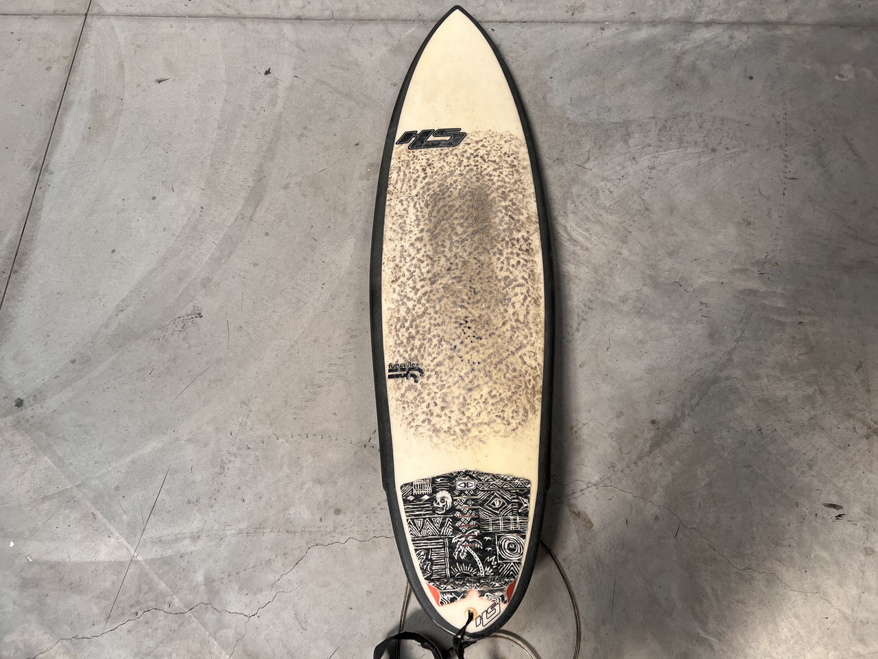 Hayden Shapes 6'2" Psychedelic Germ Surfboard With Fins and Leash