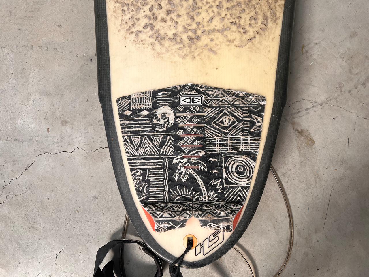 Hayden Shapes 6'2" Psychedelic Germ Surfboard With Fins and Leash