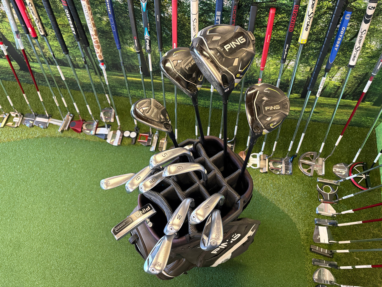 2023 Ping G430 Left Handed Full Set With Cart Bag