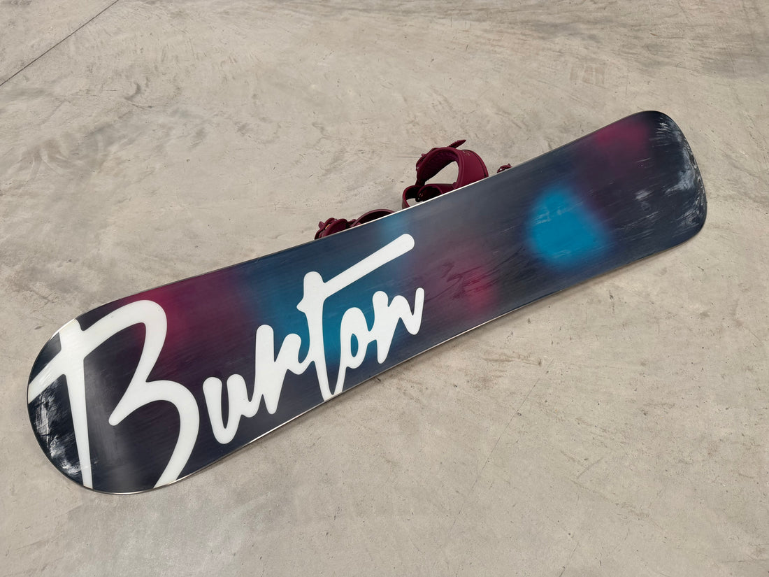 Burton Woman's Genie 138cm Snowboard With Union Bindings