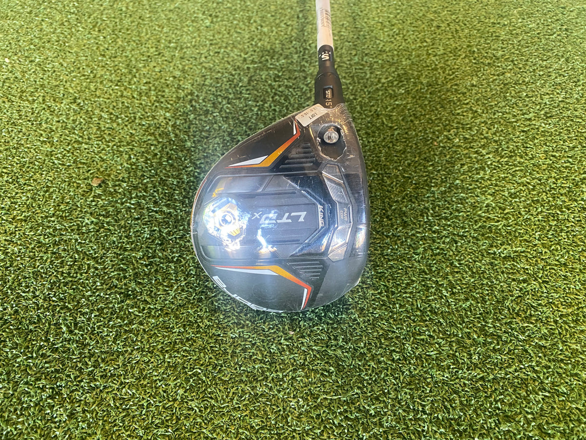 *New* Cobra King LTDx 15° Left Handed 3 Wood Dexterity-L/H Flex-Stiff Condition-10 Shaft-HZRDUS Smoke iM10 Grip-Lamkin Crossline 360 Standard