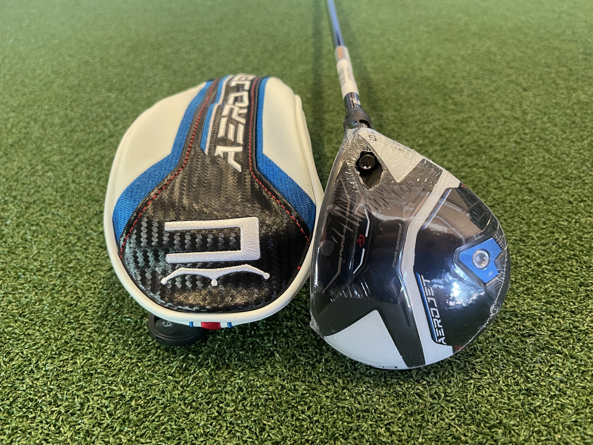 Cobra Aerojet 18° 5 Legno – Mitsubishi Kai'li Blue 60g Stiff Flex – Legno Da Fairway Destro, 42.25"