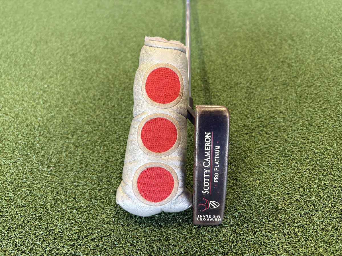 *Rare* Titleist Scotty Cameron Pro Platinum Newport Mid Slant 35" Putter With Headcover