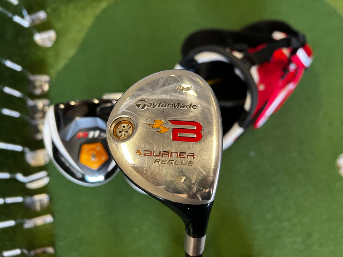 TaylorMade R11 Full Set Dexterity- R/H Flex- Stiff Condition- 7.5 Includes: TaylorMade R11 Driver With Headcover, R11 5 Wood, Burner 3 Hybrid, R11 6-9, Pw Iron Set, TaylorMade RAC 52° Wedge Cheng Sheng Stand Bag