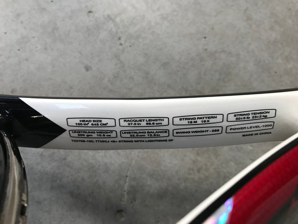 Prince Harrier 100 Unstrung Racket *Like New*
