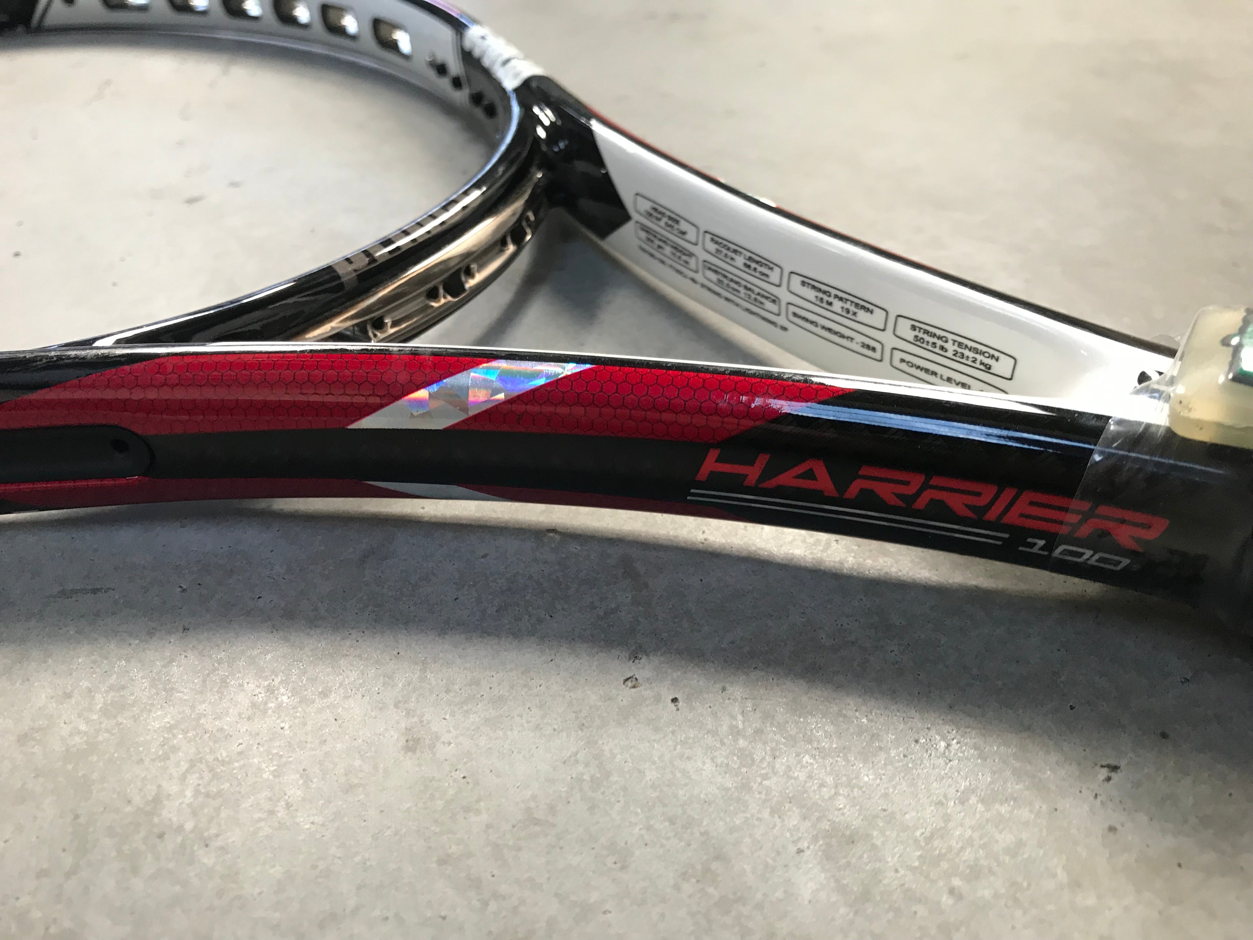 Prince Harrier 100 Unstrung Racket *Like New*