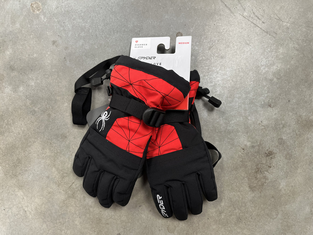 *New* Spyder Overweb Boys Ski Gloves Size- Medium