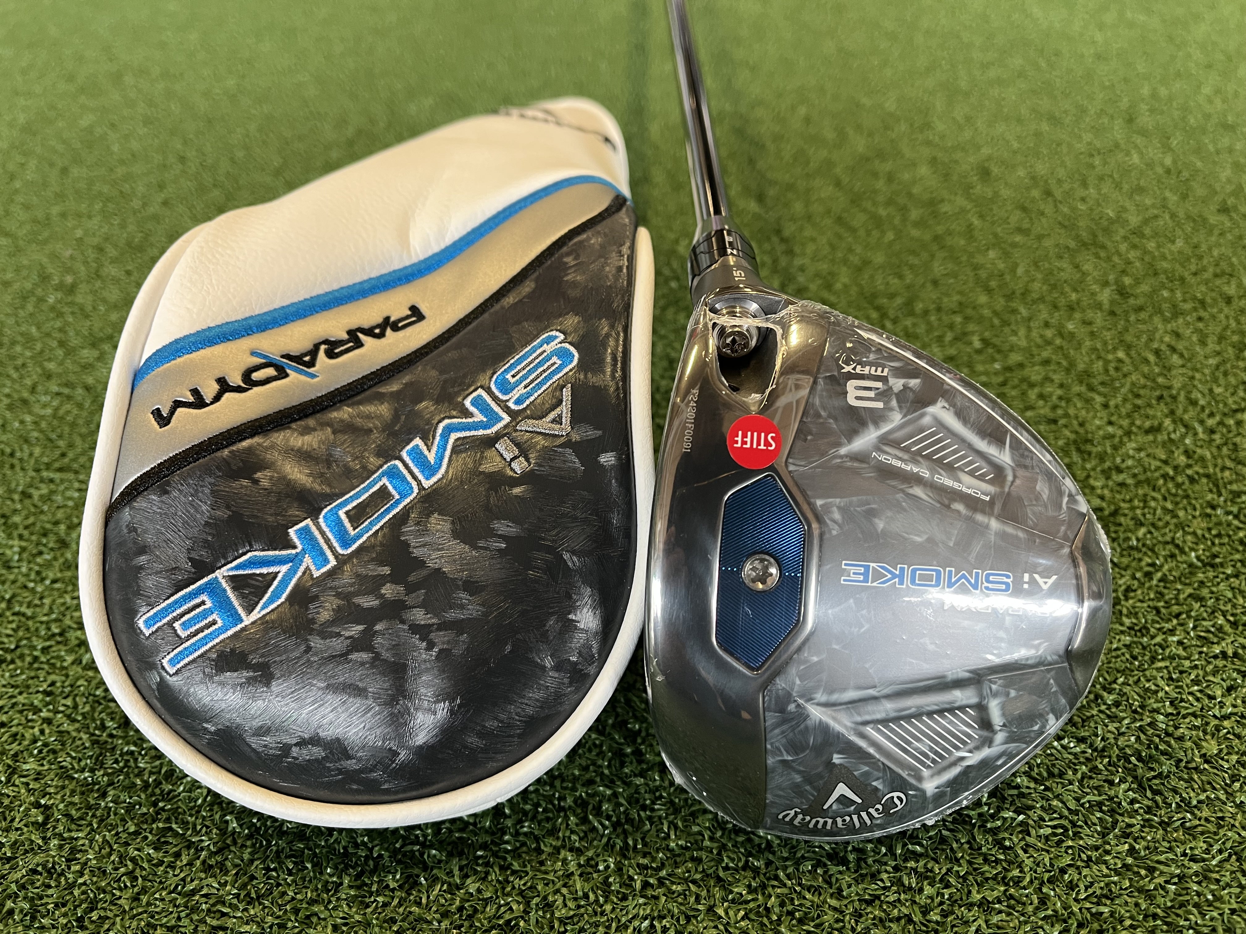 *New* 2024 Callaway Paradym Ai Smoke Max 15° 3 Wood With Headcover