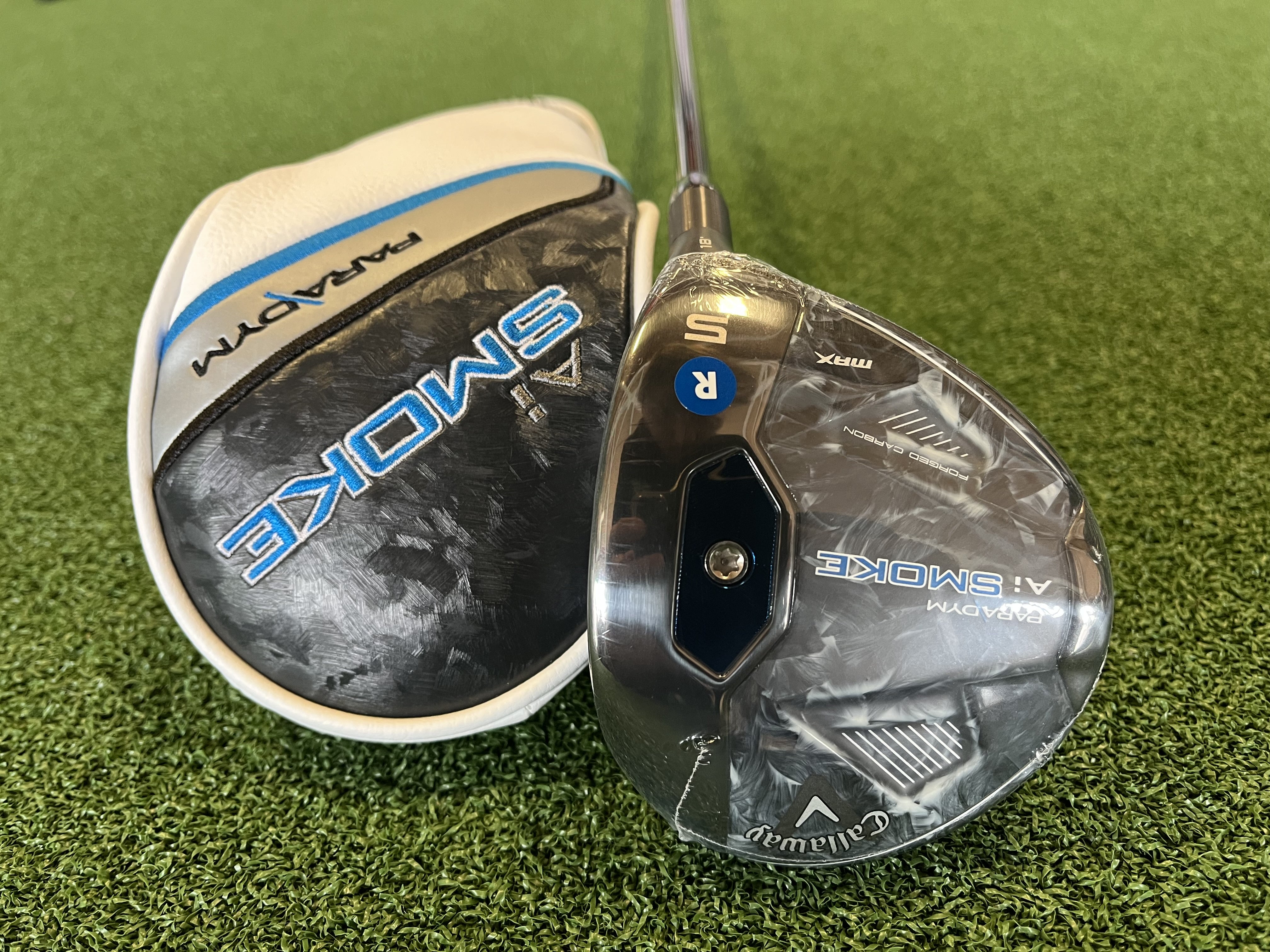 *New* 2024 Callaway Paradym Ai Smoke Max 18° 5 Wood With Headcover
