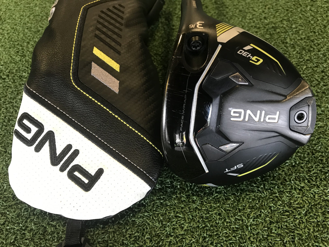 2023 Ping G430 SFT 16° 3 Wood With Headcover Dexterity- R/H Flex- Regular Length- 43" Condition- 7.5 S/N- 184609FT Shaft- Alta J CB Grip- Golf Pride Lite