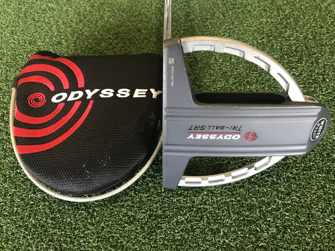 Odyssey White Steel Tri-Ball SRT 34" Putter With Headcover 