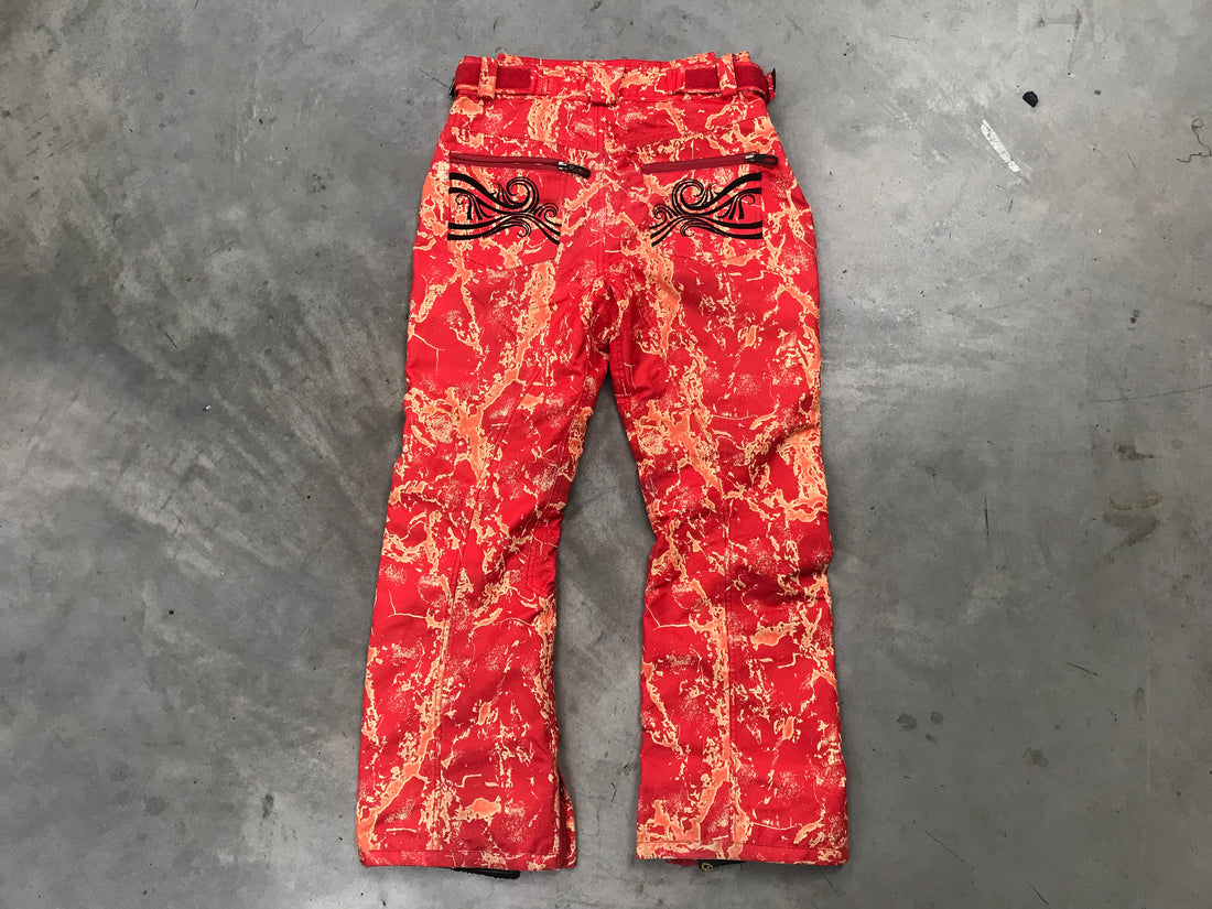 Gfrog Women's Red Pattern Snow Pants Size- Small Condition- 8