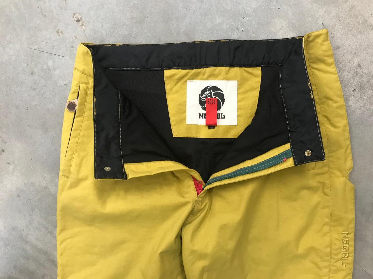 Negril Men's Mustard Snow Pants Size- Large Condition- 7.5