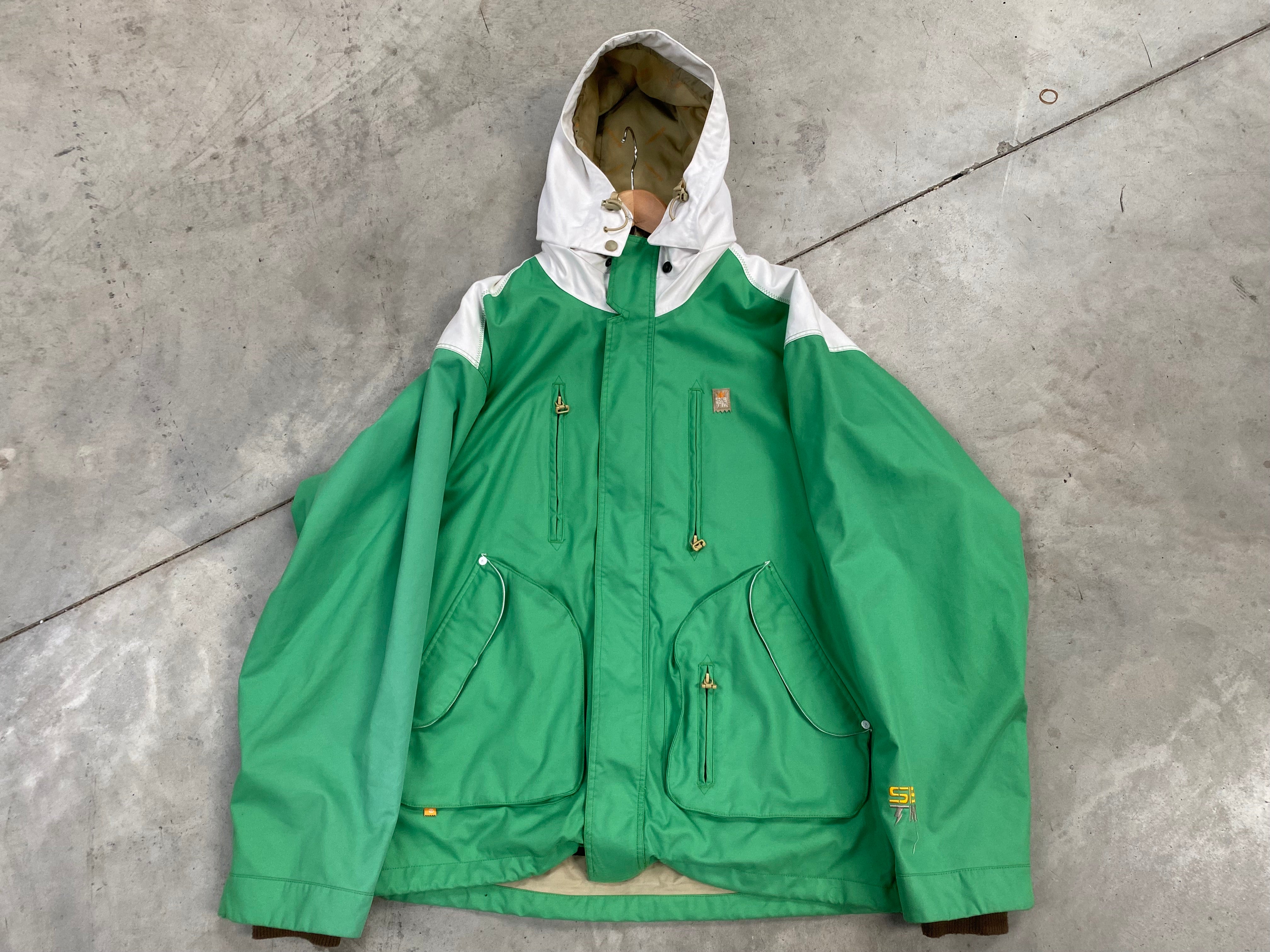 Special Blend 緑色 スノーボードジャケット Special Blend Men's Green Snow Jacket Size Medium *Excellent