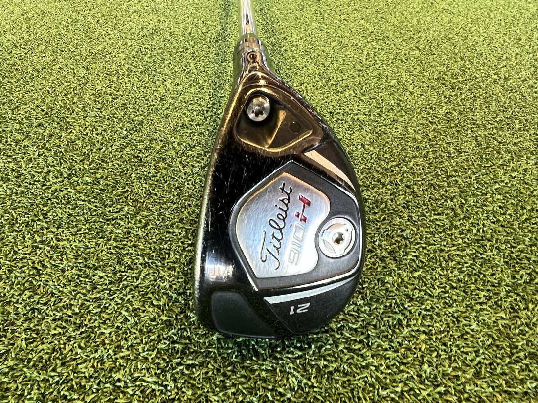 2011 Titleist 910H 21° 4 Hybrid Dexterity- R/H Flex- Stiff Length- 39.5" Condition- 7.5 S/N- S1110260 Shaft- KSB Tour Grip- Titleist